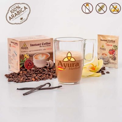 Ayura Herbal España Capuchino Ganoderma Vainilla Stevia 10 sobres individuales